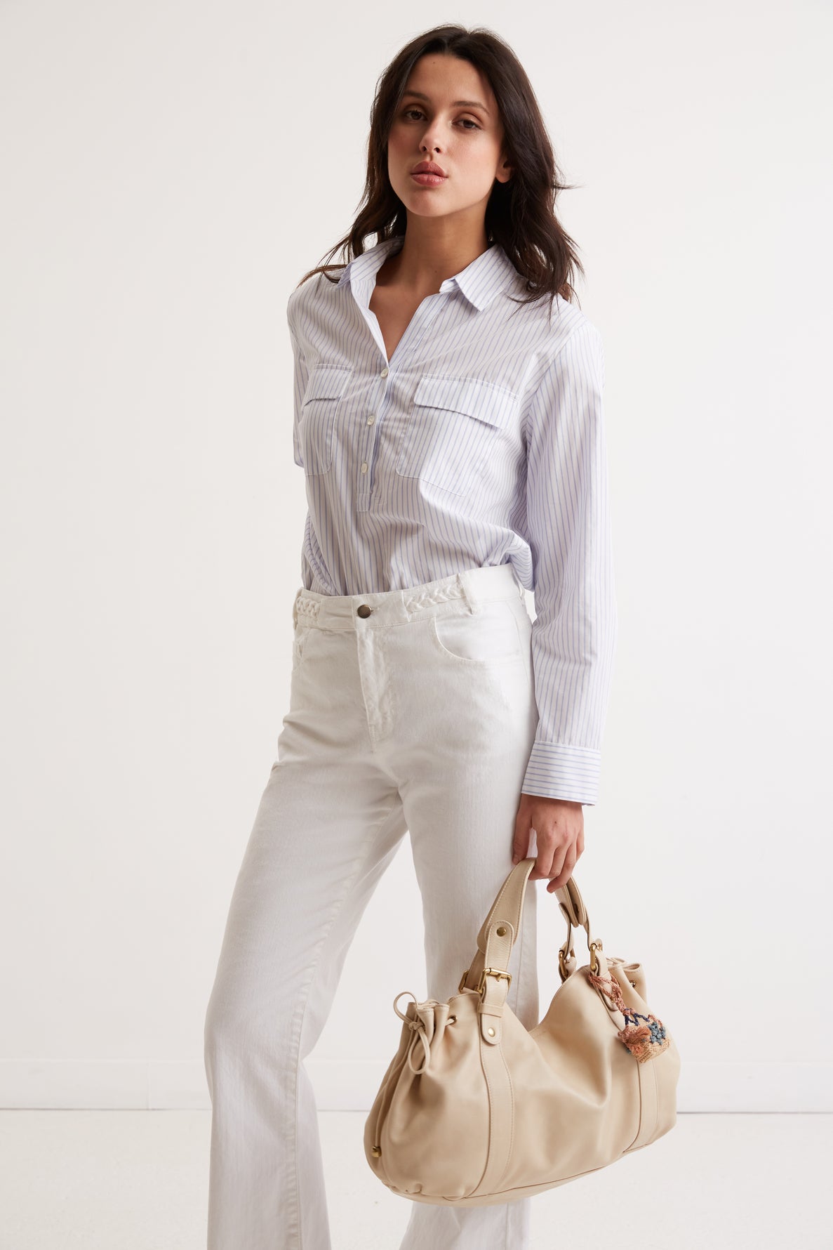 Blouse en popeline rayée - CLEA