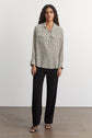 Blouse en soie imprimé oiseaux - CLEA