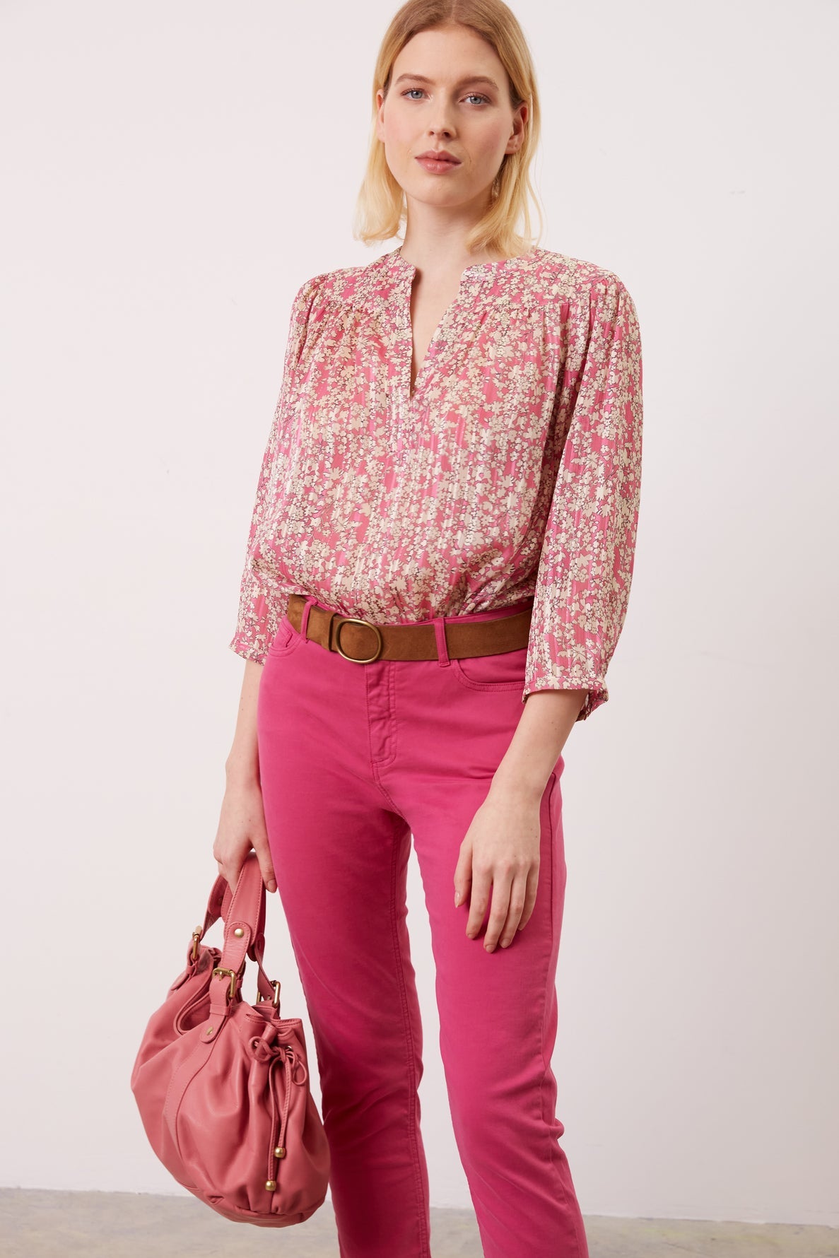 Blouse en mousseline à fleurs - COCO