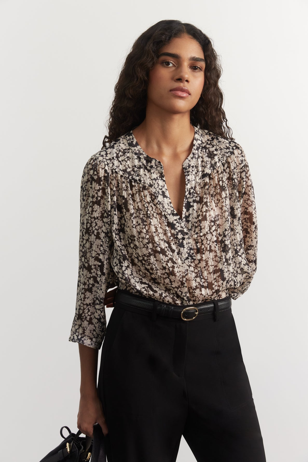 Blouse en mousseline à fleurs - COCO