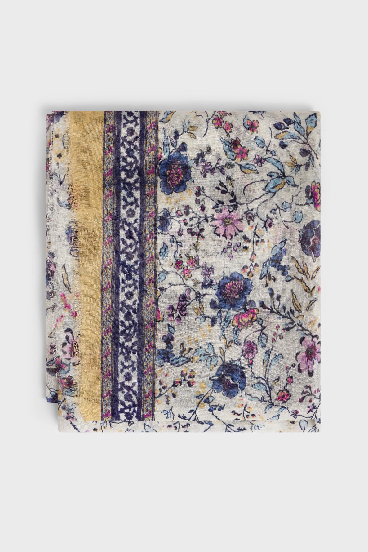 Floral print fine scarf - GALA