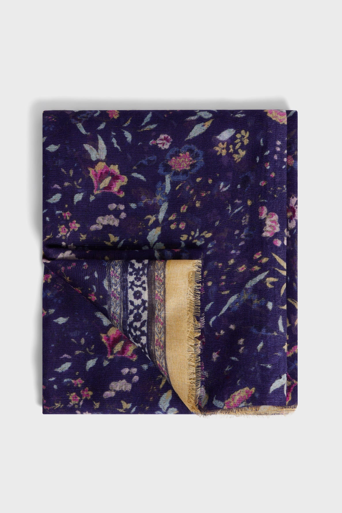 Floral print fine scarf - GALA