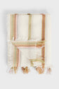 Embroidered stripe scarf - GIULIA