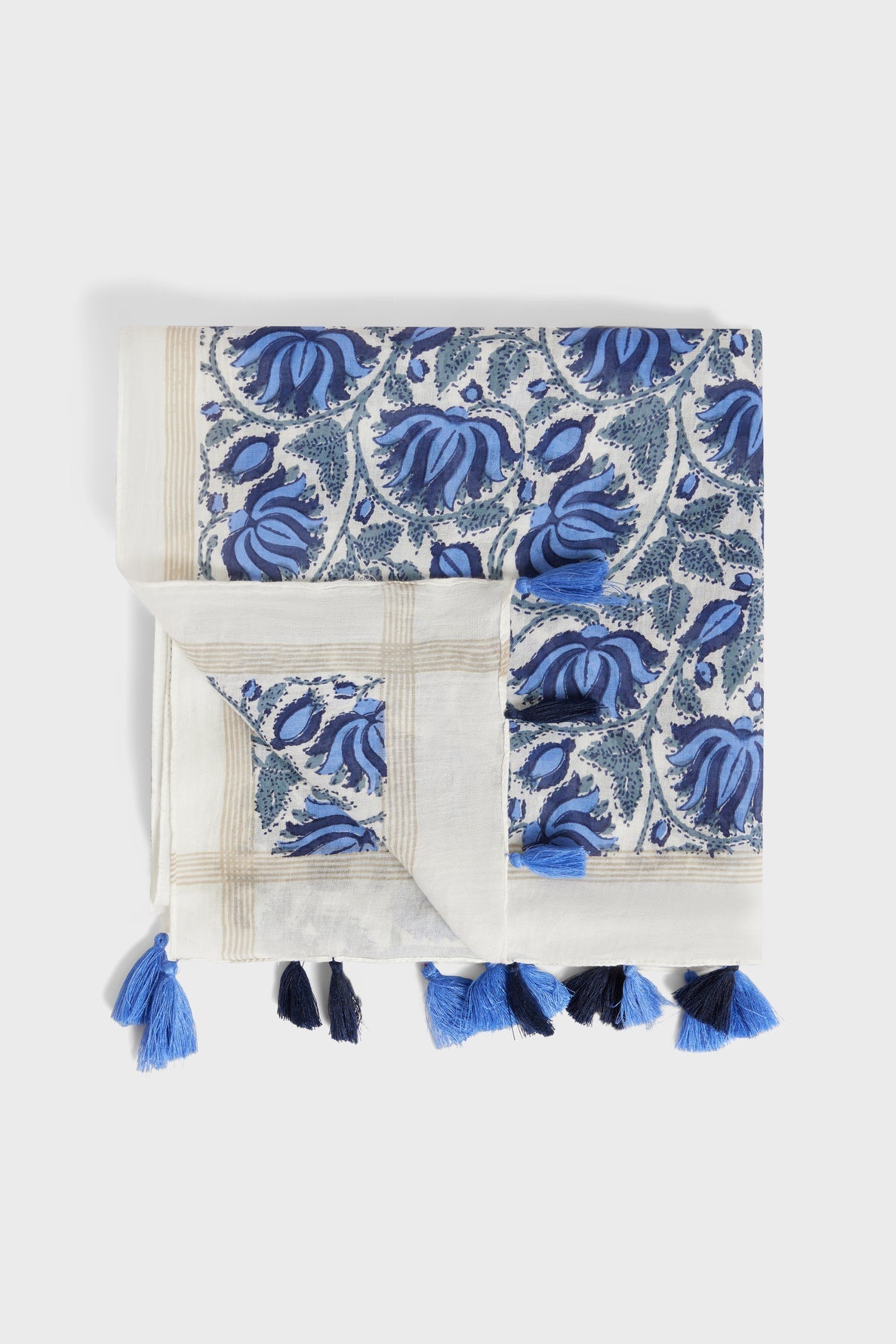 Paisley print tassel scarf - GLADIS