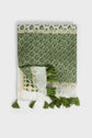 Cotton and silk tassel scarf - GLORIA
