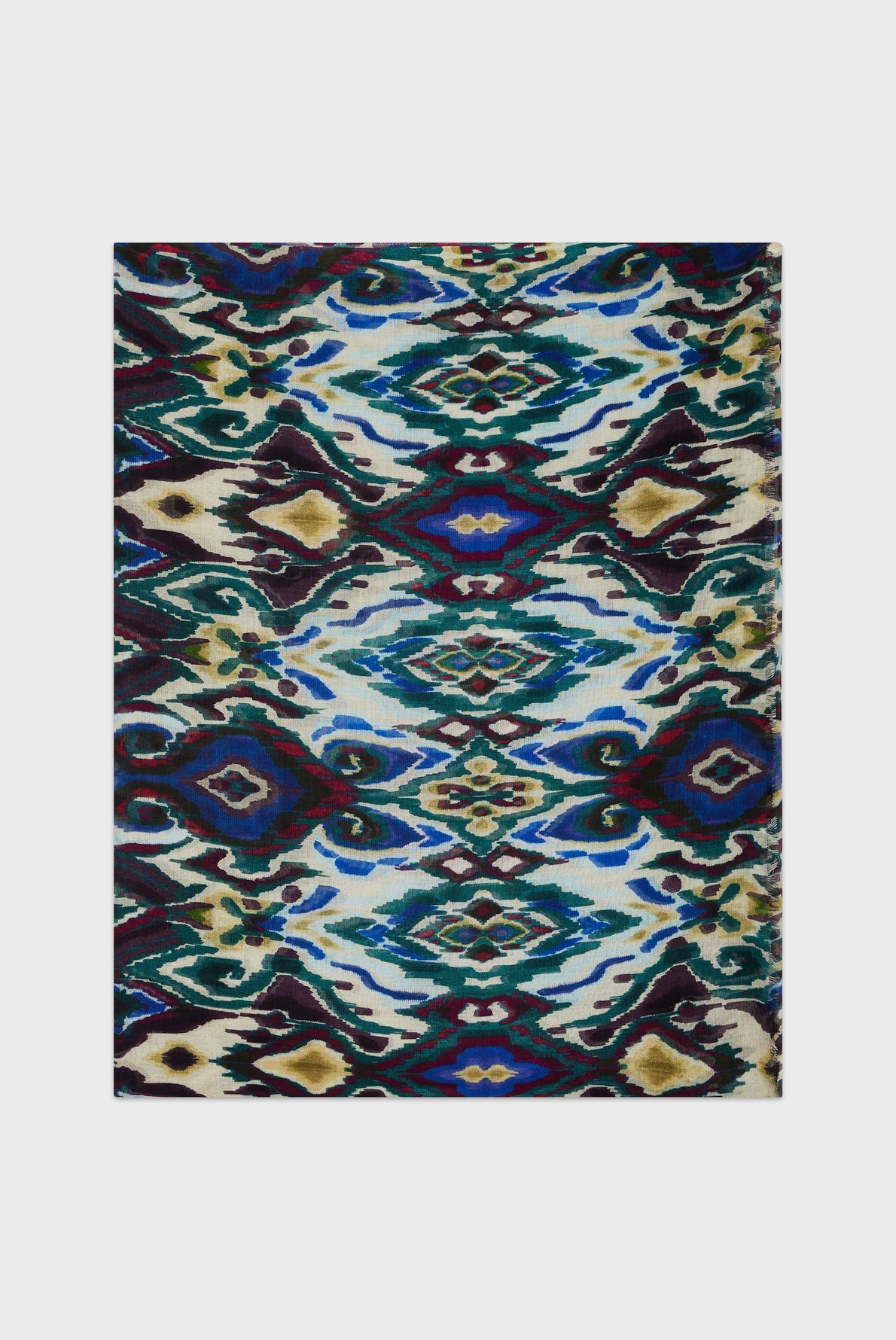 Watercolor print scarf - GRAYSON