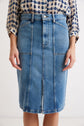 Straight denim skirt - BAMBOU