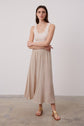 Maxi satin skirt - BLANCHE
