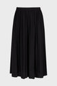 Gathered satin skirt- BLUE
