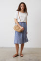 Soft floral blue skirt 
