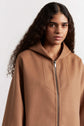 100% fine wool poncho style coat - SACHA