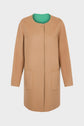 Coat in reversible fine wool fabric - SAILOR