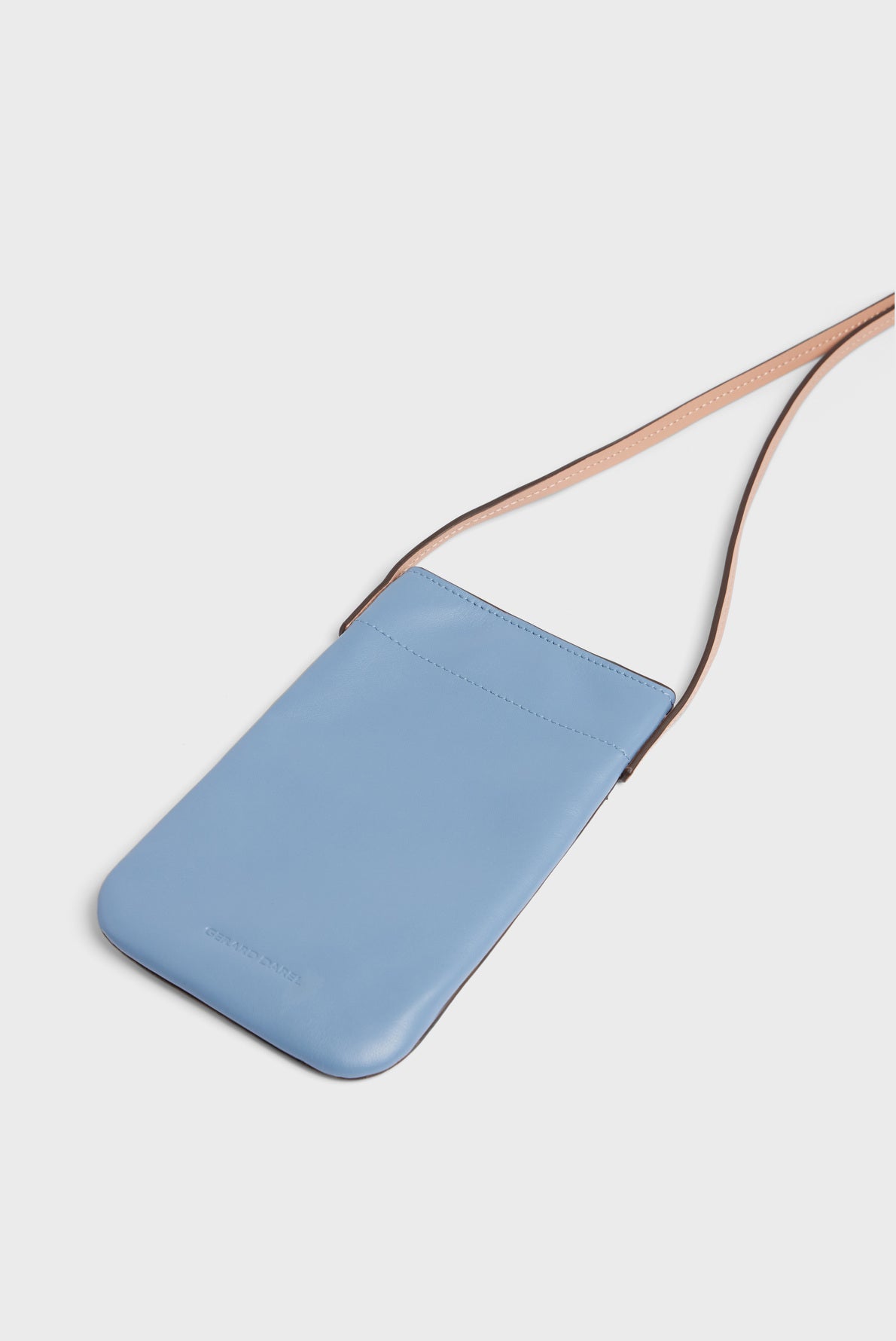 Porte téléphone en cuir lisse tricolore - LADYPHONE