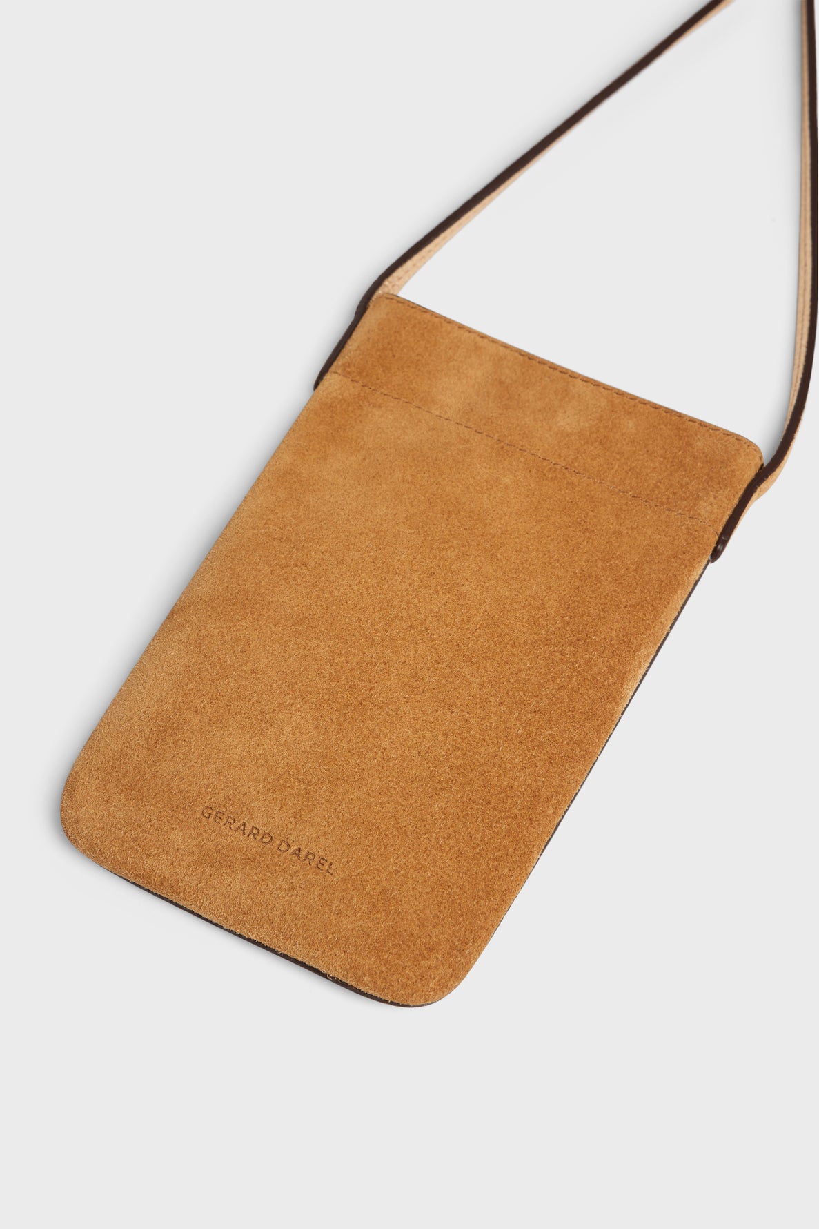 Phoneholder in suede leather metallic inside -LADYPHONE