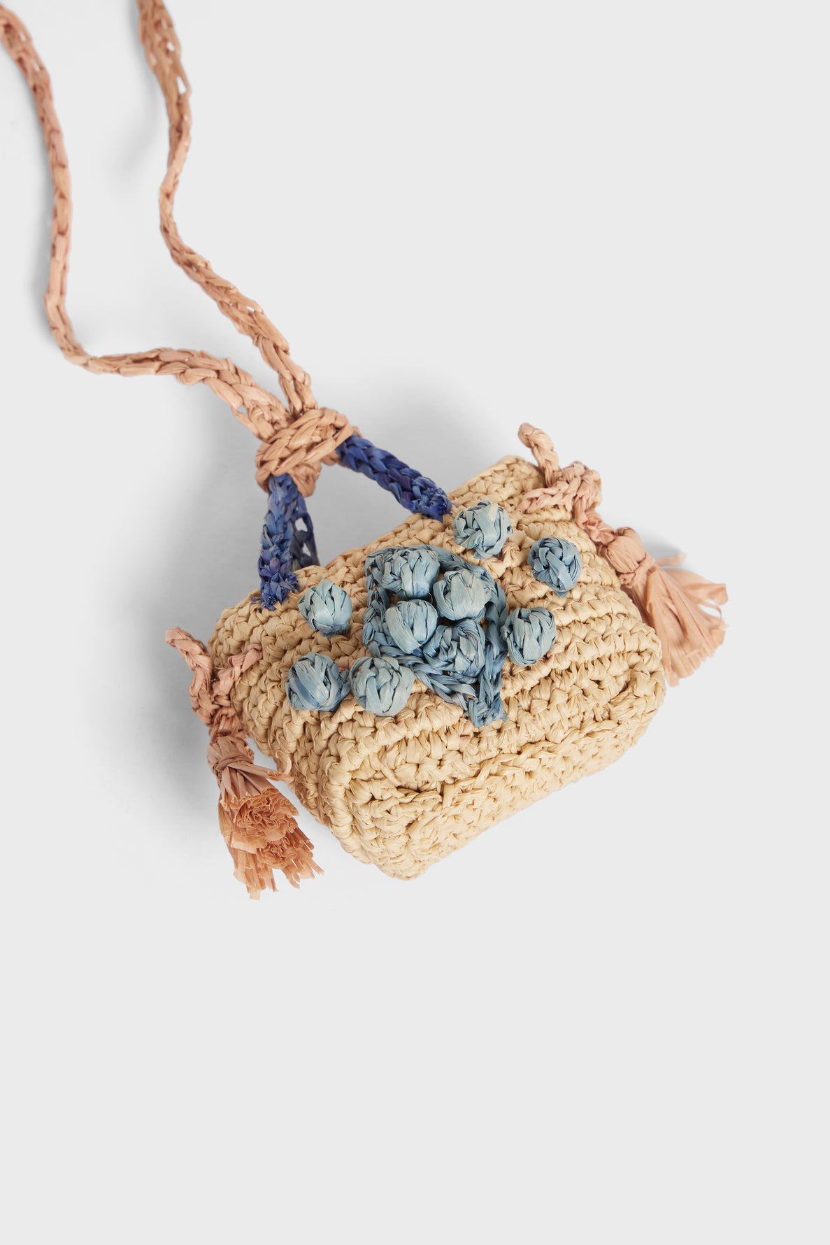 Tricolor raffia charm - CHARM 24