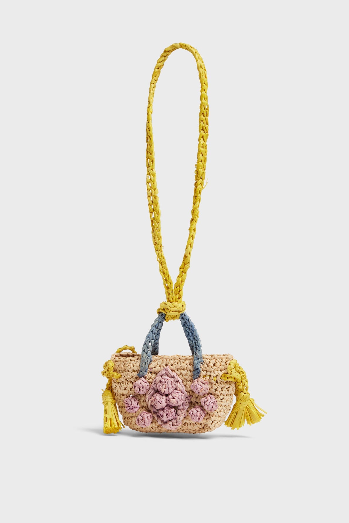 Tricolor raffia charm - CHARM 24