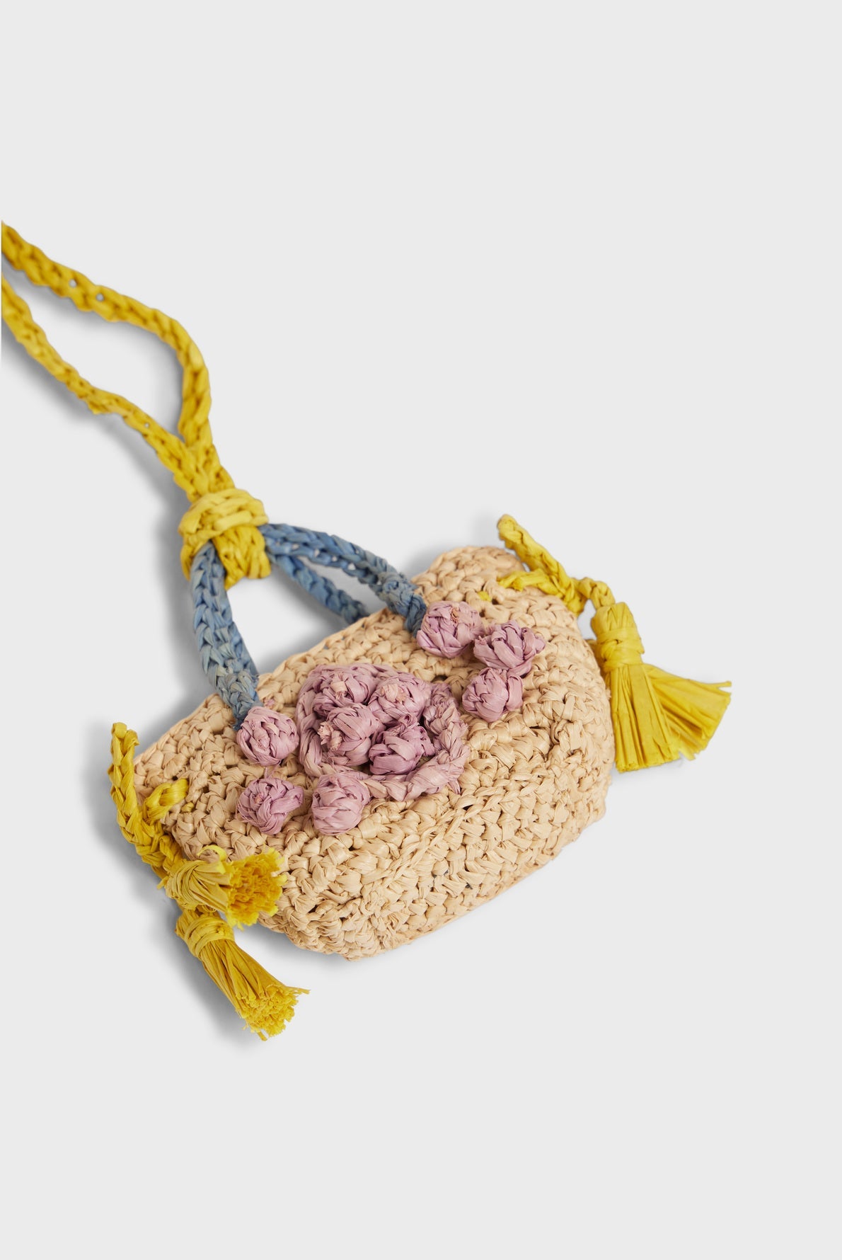 Tricolor raffia charm - CHARM 24