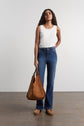 Flared jeans with plaited detail - EBENE