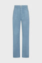 Linen mix flared pants - EGLANTINE