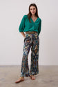 Wide-leg Ikat print pants - ELEONA