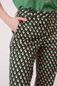 Lozenge print cotton pants - ELIESS
