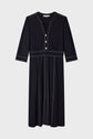 ROBE - Robe en mousseline imprimée oiseaux