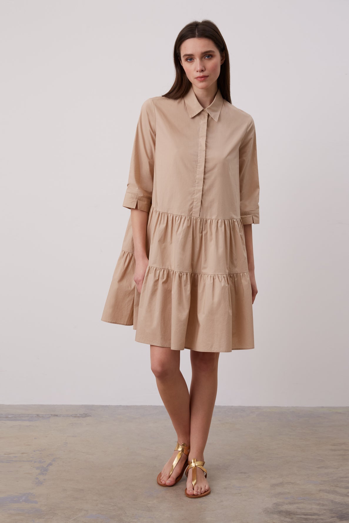 Poplin shirt dress - JADEN