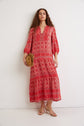 Robe longue motif ethnique - JALMAIN