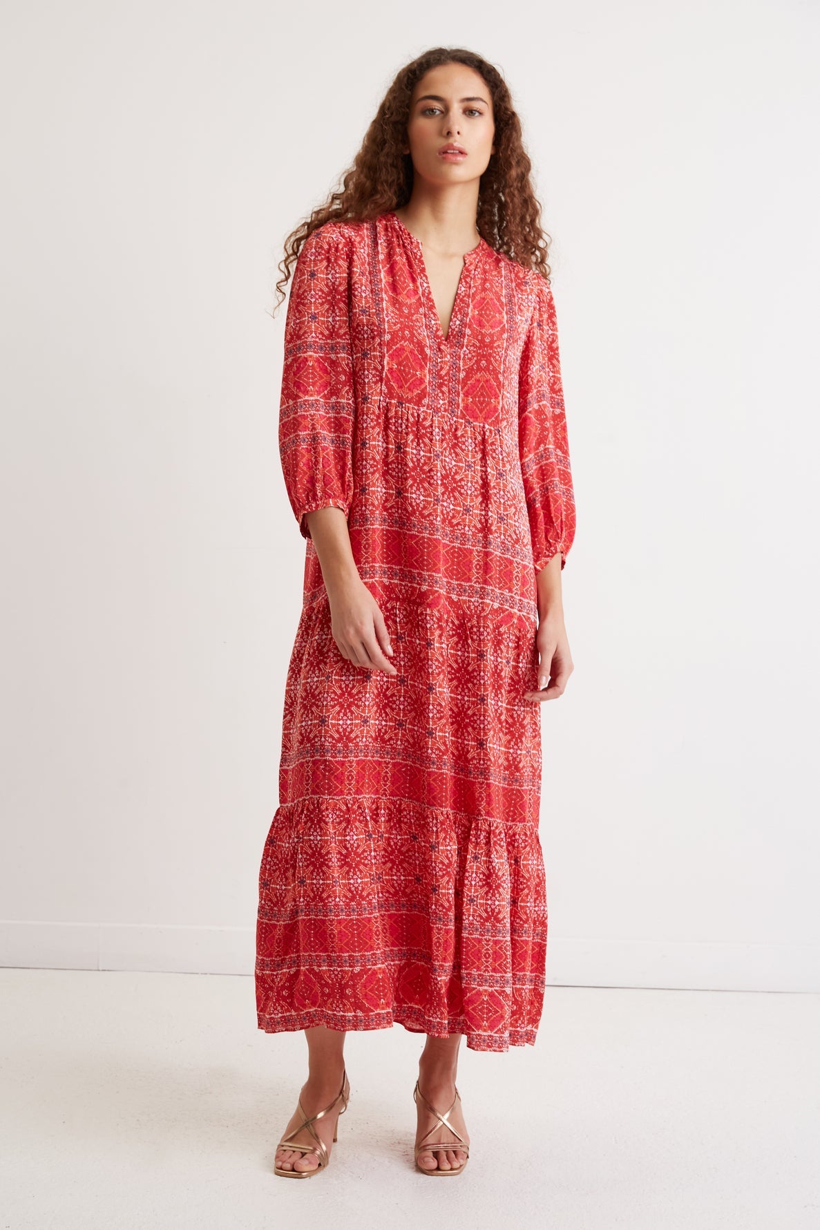 Robe longue motif ethnique - JALMAIN