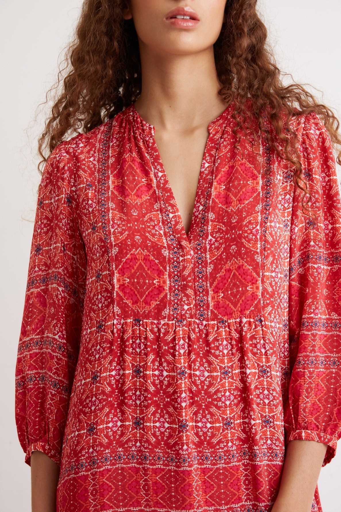 Robe longue motif ethnique - JALMAIN