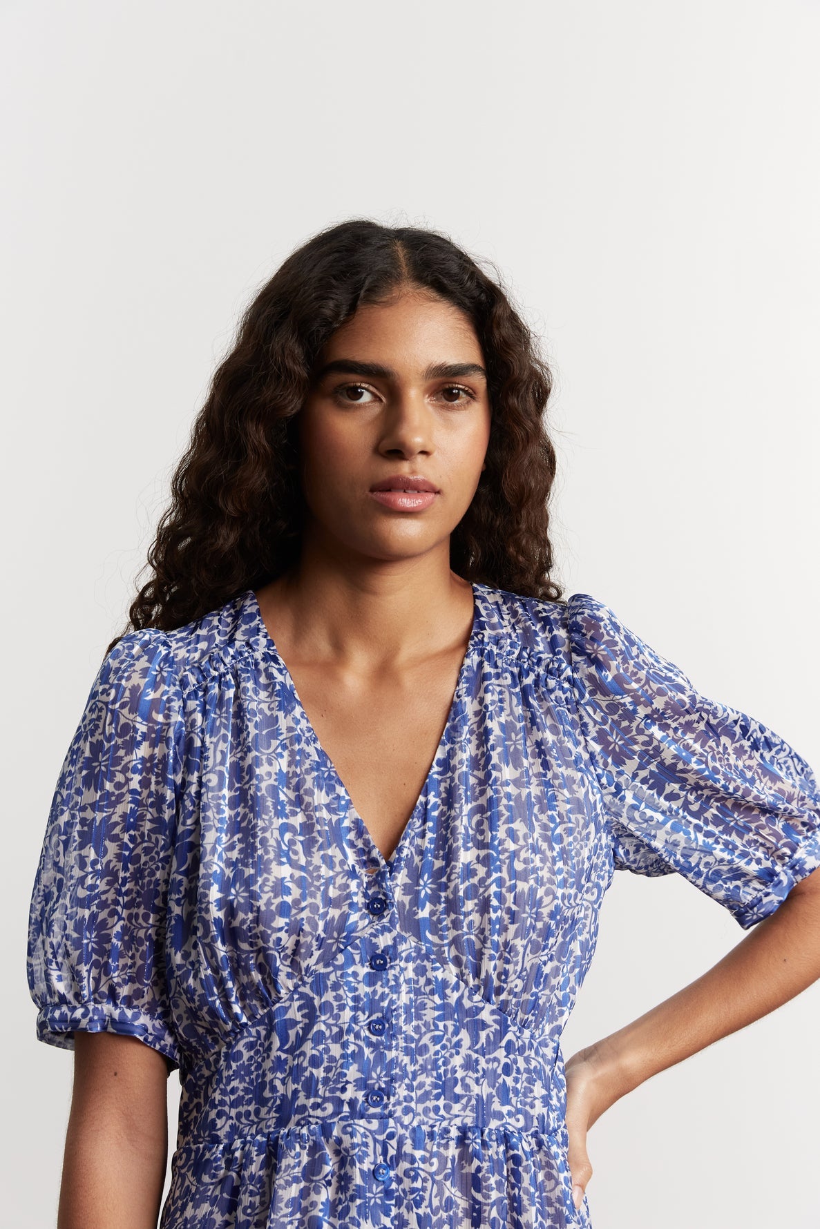 Floral midi dress - JAMES