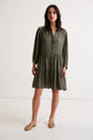 Robe courte satinée - JAUFREY