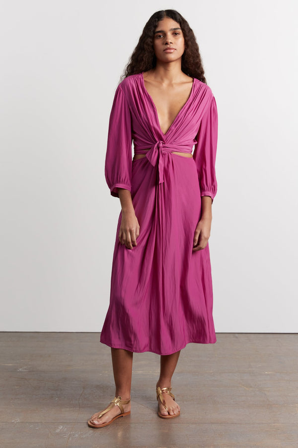 Robe fluide avec découpe à la taille - JESSY