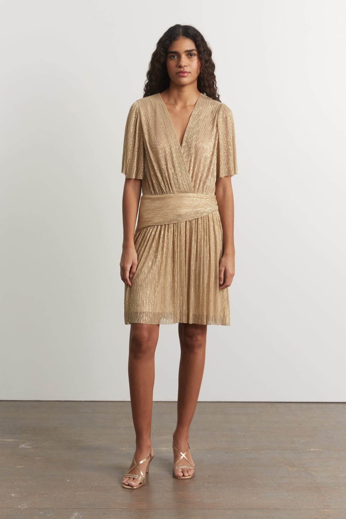 Lamé jersey mini dress - JODY