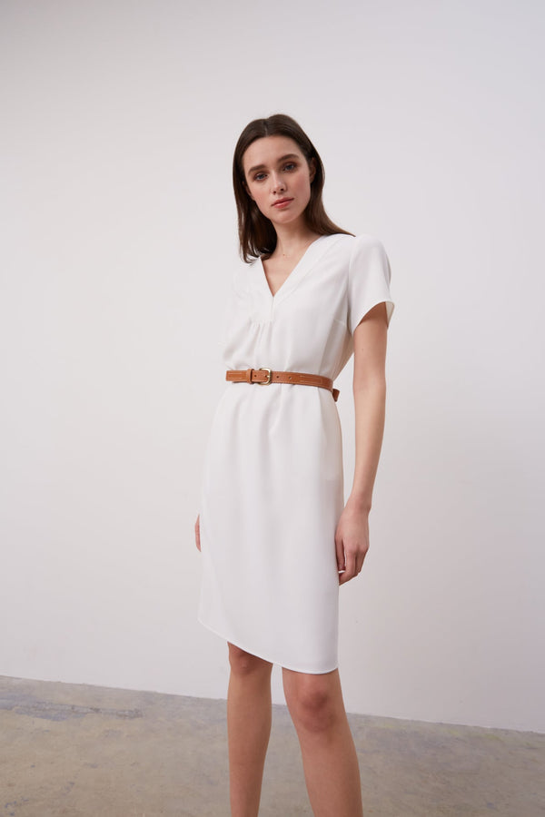 Robe courte en crêpe - JOEY