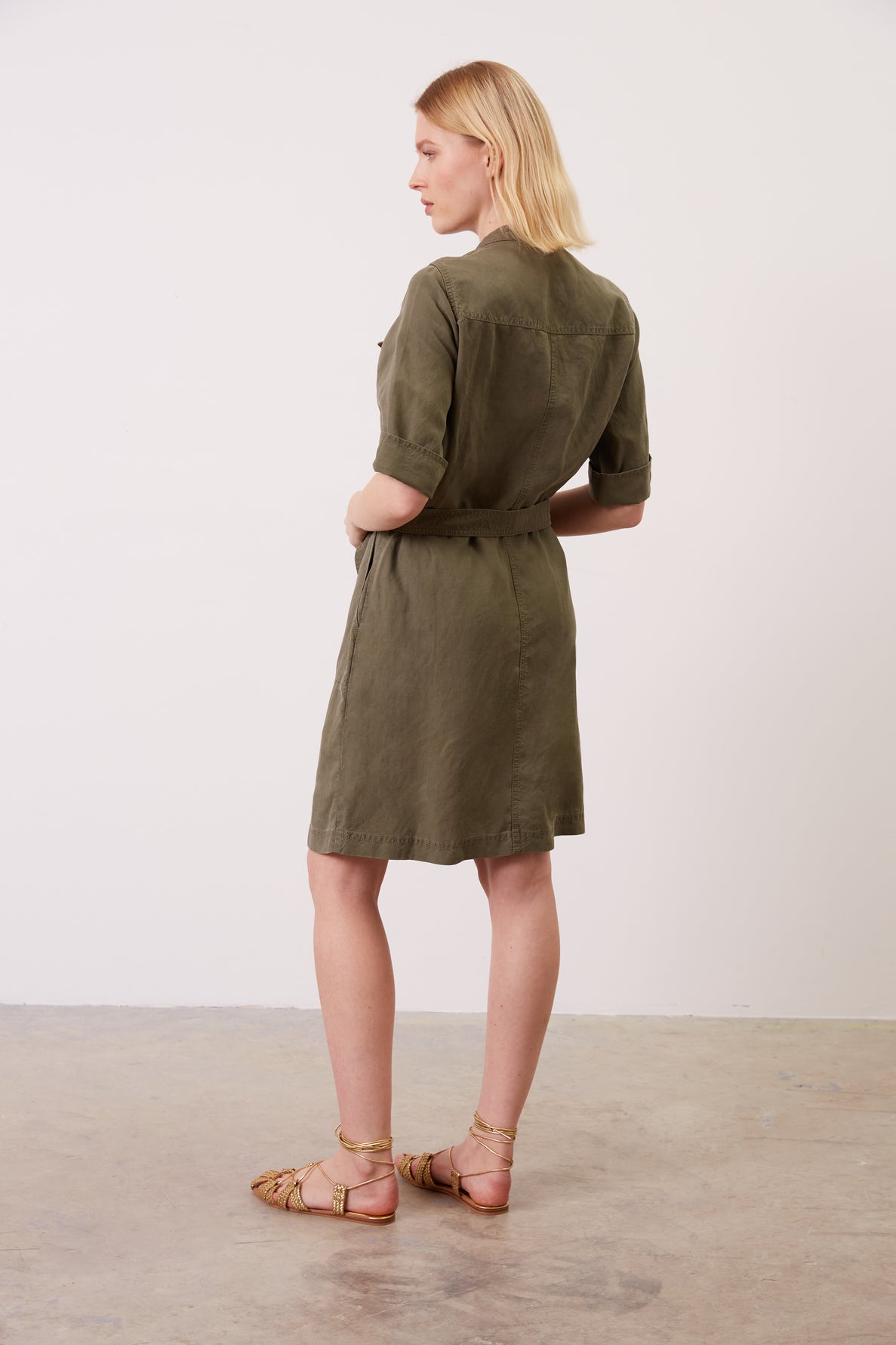 Robe courte saharienne - JORDI