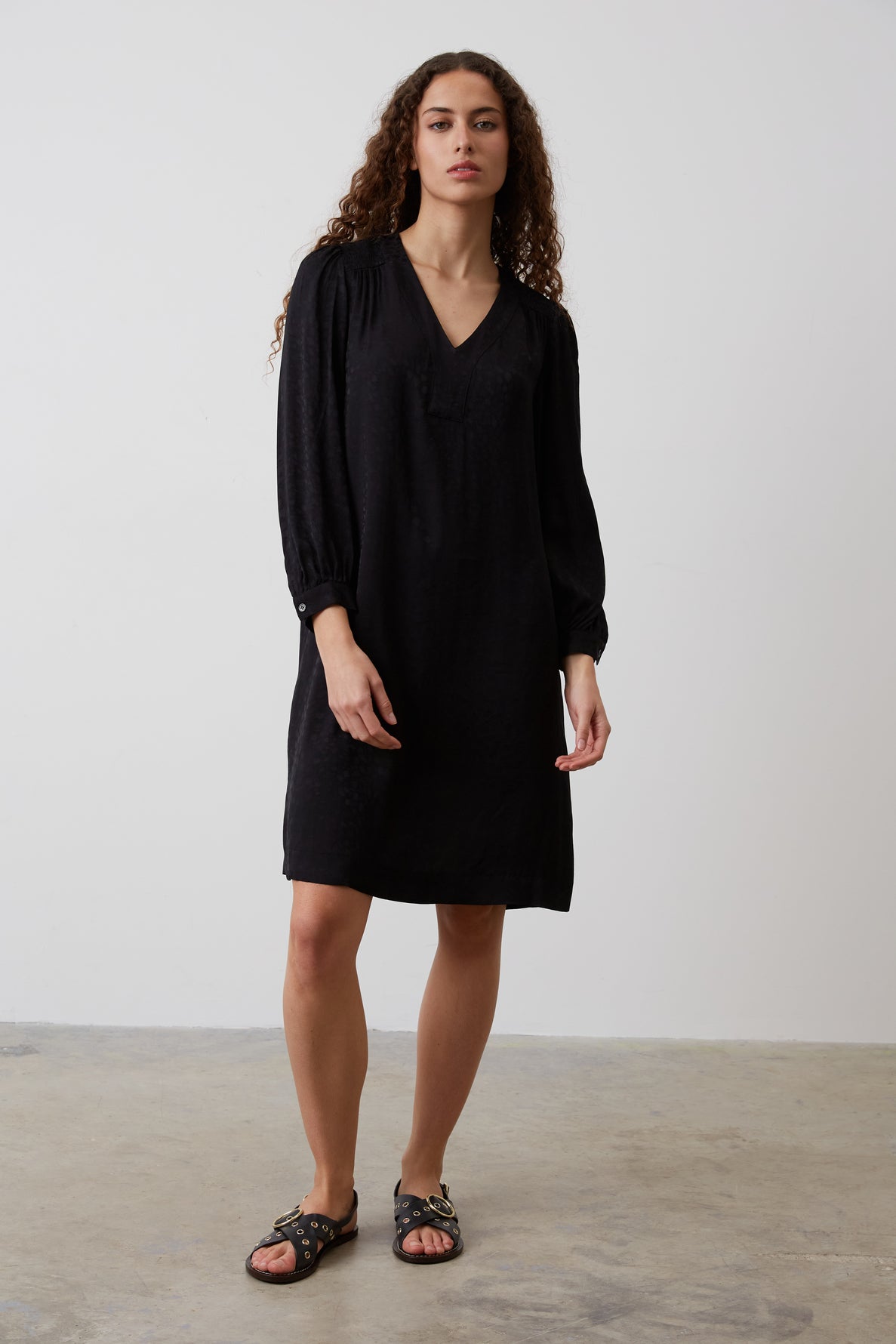 Soft jacquard mini dress - JOSEPHA