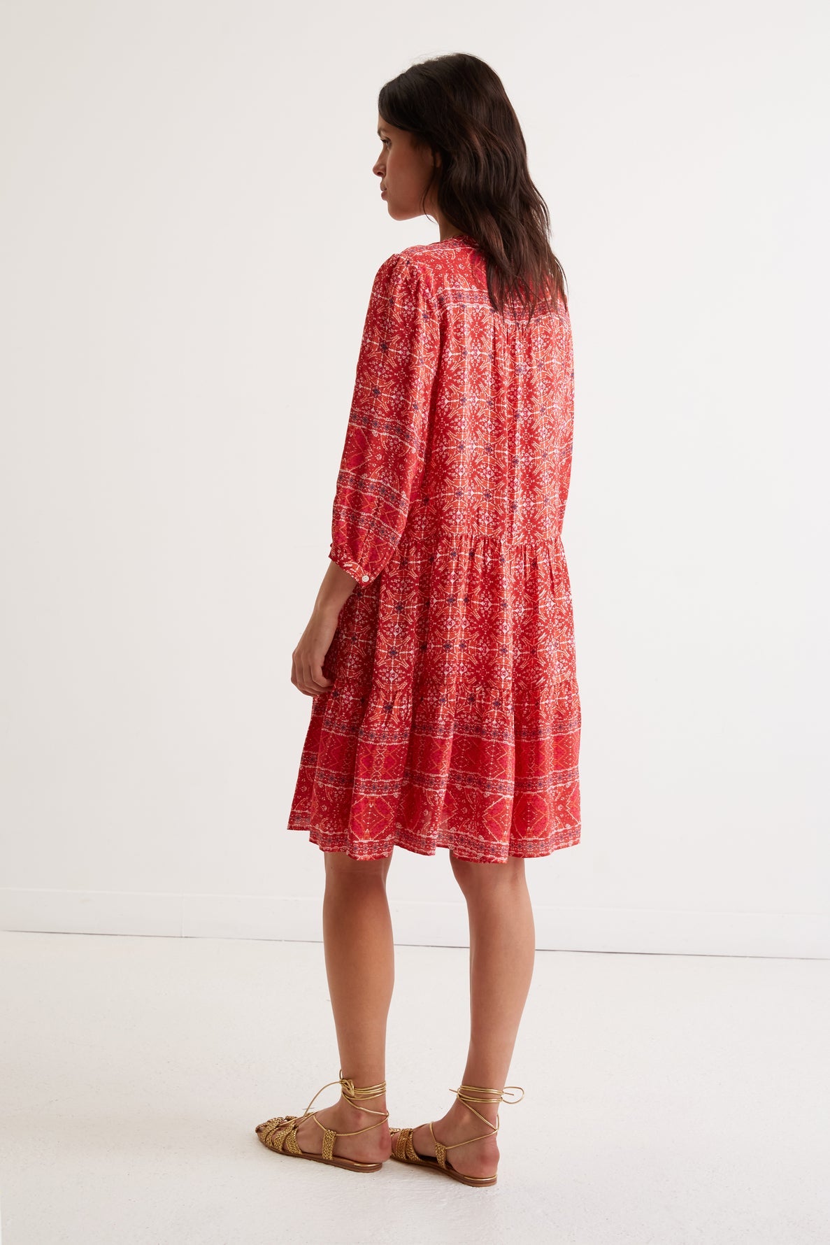 Robe courte à motif ethnique - JUDITH