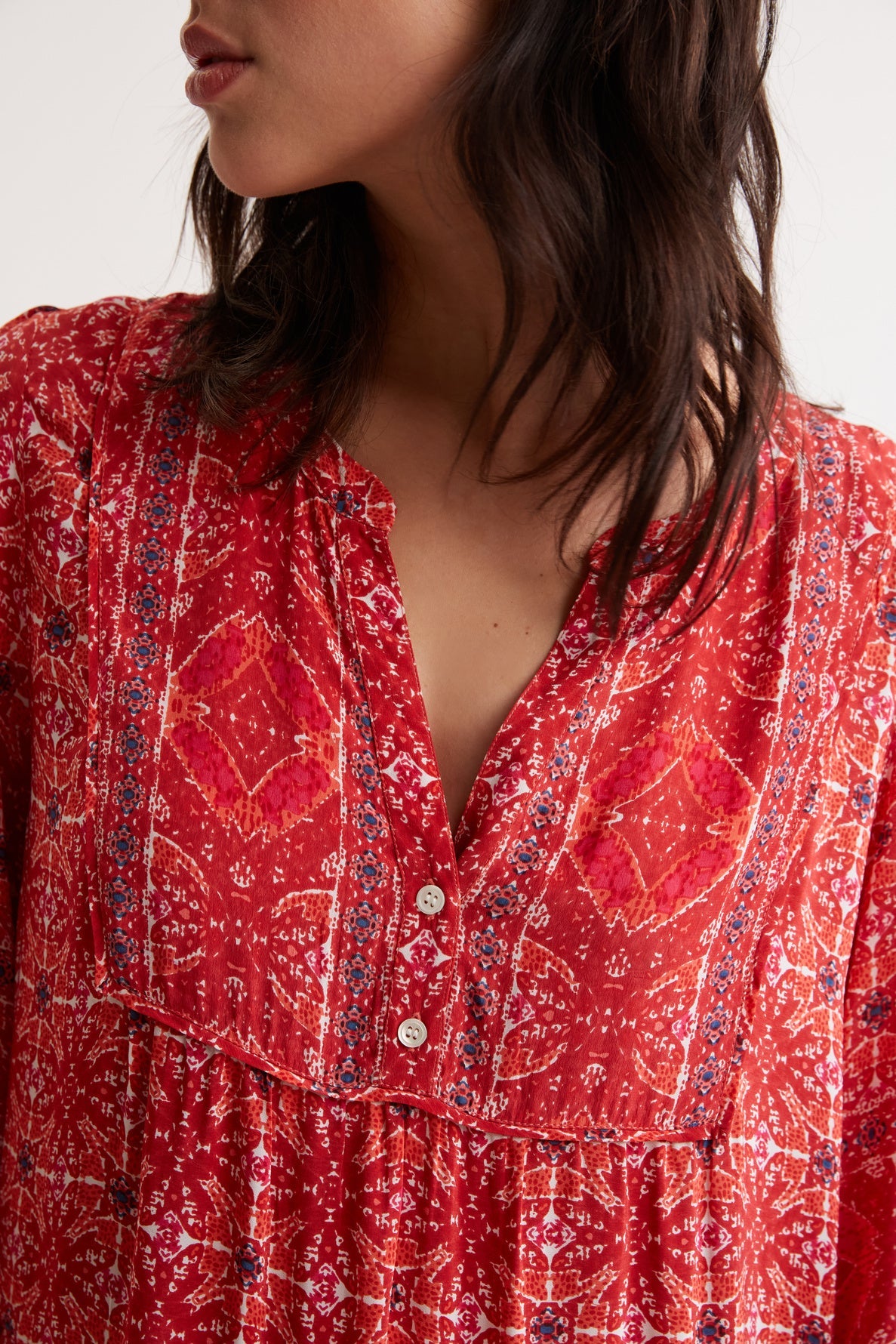 Robe courte à motif ethnique - JUDITH