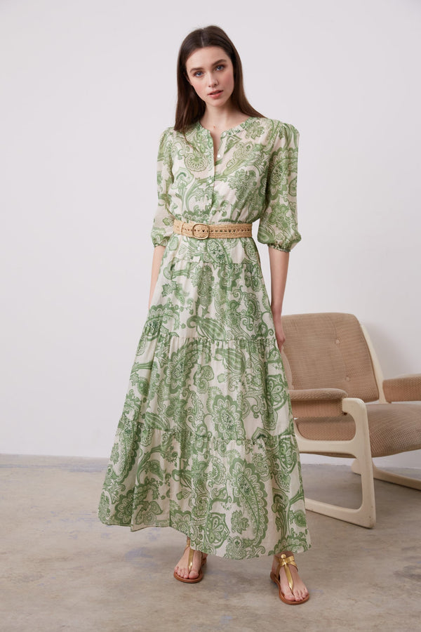 Robe longue en voile de coton - MALONE