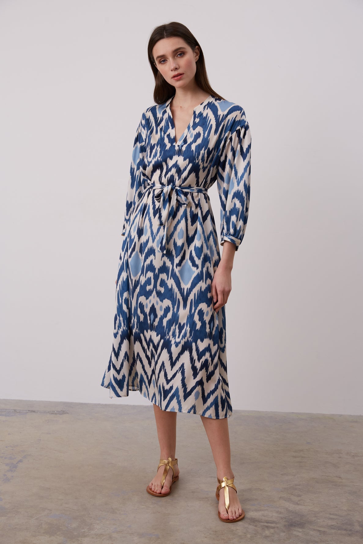 Ikat print maxi dress - JACINTHE