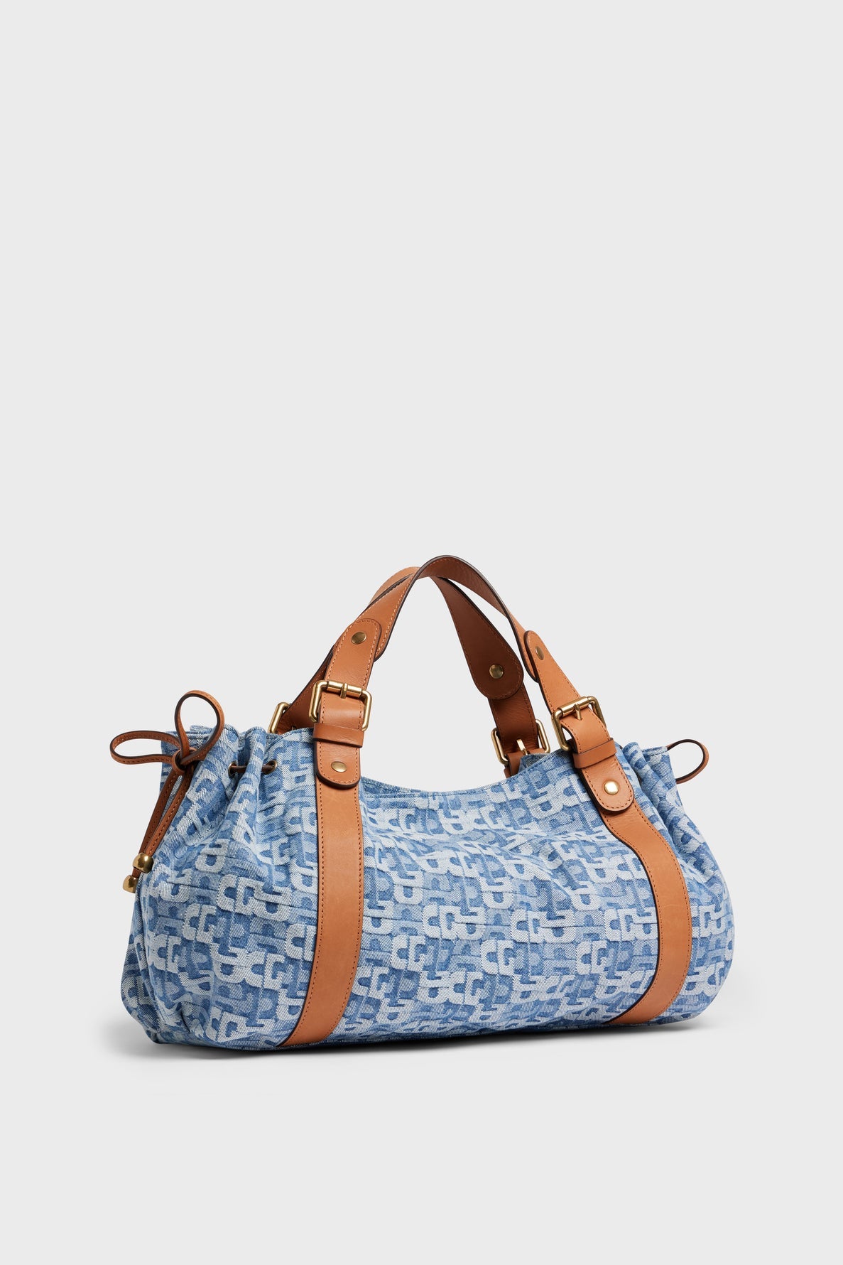 Handbag in monogrammed denim - 24H