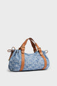 Sac à main en denim monogrammé - 24H