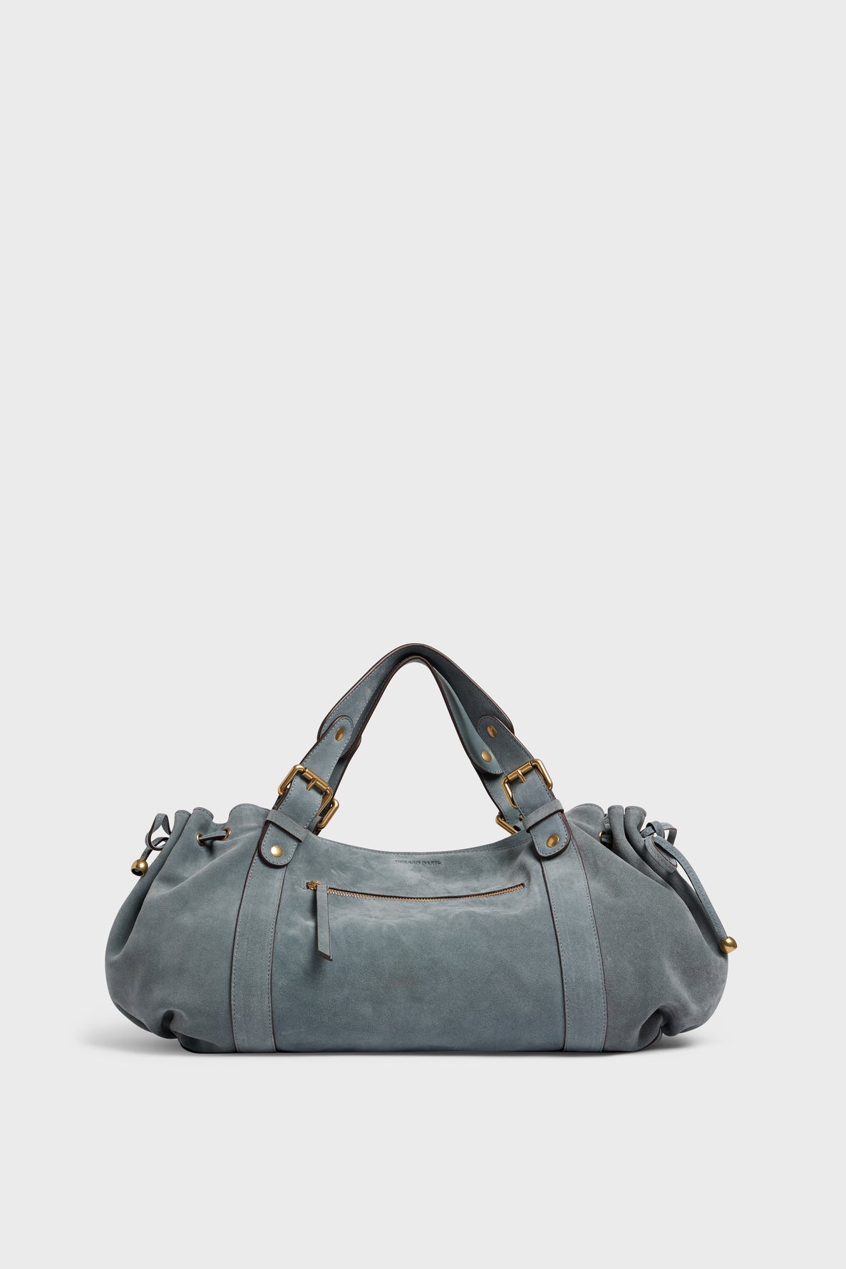 Handbag in suede leather - 24H ZIP