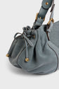 Handbag in suede leather - 24H ZIP