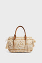 Striped raffia handbag - 24 GD RAPHIA