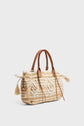 Striped raffia handbag - 24 GD RAPHIA