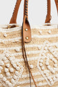 Striped raffia handbag - 24 GD RAPHIA