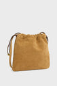 Sac bourse en cuir velours - ALICE