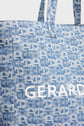 Shopping bag in monogrammed denim - LOLA